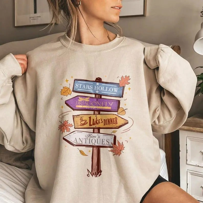 Stars Hollows Connecticut Luke'S Coffee Luke'S Diner Dragonfly Inn TV Show Fans Shirt Trend T-Shirts, Hoodie, Sweatshirt