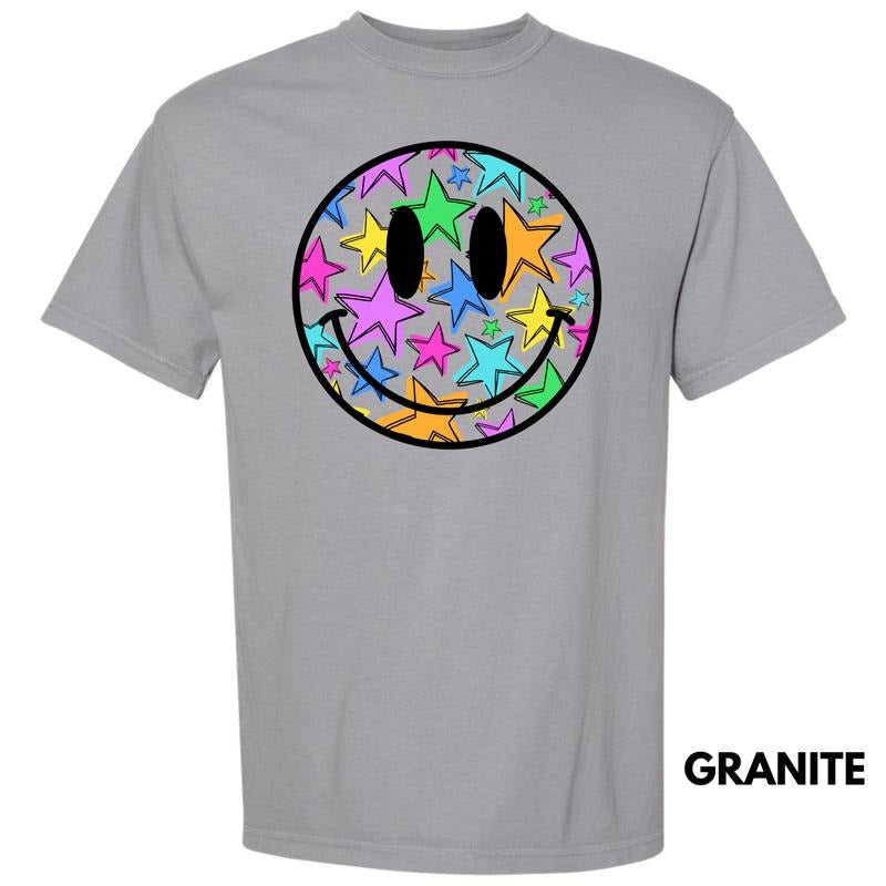 Starstruck Happy Face Comfort Colors T-Shirt 'NLB' Hoodie, Sweatshirt | GrindPrints.com