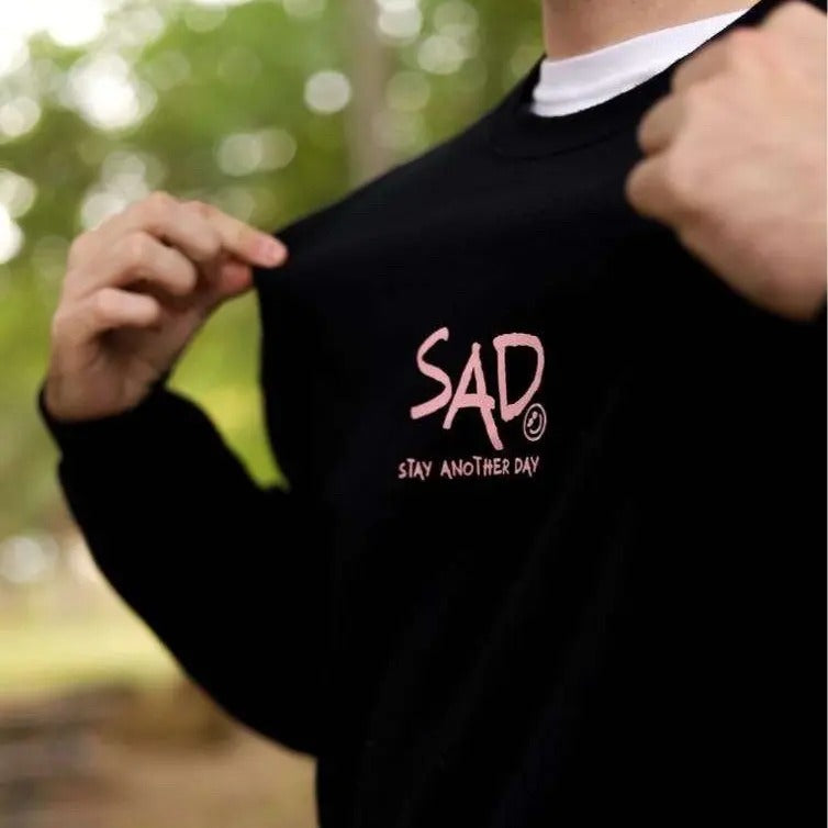 Stay Another Day Mental Health Awareness Unisex Crewneck T-Shirts, Hoodie, Sweatshirt | GrindPrints.com