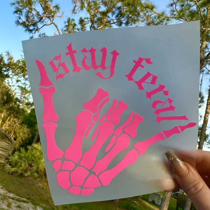 Stay Feral Permanent waterproof Vinyl Decal T-Shirts, Hoodie, Sweatshirt | GrindPrints.com