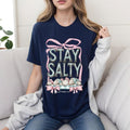 Stay Salty Christian T-Shirt Casual Style Crew Neck Short Sleeve T-Shirt Tops Trendy for Unisex Hoodie, Sweatshirt