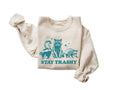 Stay Trashy Funny Meme Graphic T-Shirt, Retro Unisex Adult Shirt Hoodie, Sweatshirt | GrindPrints.com