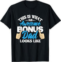 Stepdad T Shirt, Gifts For Stepdad, Awesome Bonus Dad Looks Like Uncle Stepfather Father's Day T-Shirt Menswear Casual...