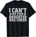 Stepdad T Shirt, Gifts For Stepdad, Cheer Stepdad Bonus Daddy Cheer Step Dad T-Shirt Menswear, Father's Day Shirt Casual...