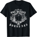 Stepdad T Shirt, Gifts For Stepdad, Funny Step Dad Gifts One Badass Bonus Dad T-Shirt Menswear, Father's Day Shirt Casual...