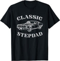 Stepdad T Shirt, Gifts For Stepdad, Funny Stepdad Classic Car Graphic T-Shirt Menswear, Father's Day Shirt Casual Cotton...