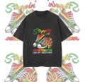 Stepping Into Juneteenth Afro Woman Black Girls Sneakers Graphic Shirt Soft Cotton Top Womenswear Hoodie, Sweatshirt