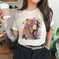 Stevie Nicks Inspired Floral Graphic Tee, Boho Music T-Shirt, Vintage 70s Rock Style, Gift for Music Lovers, Retro...