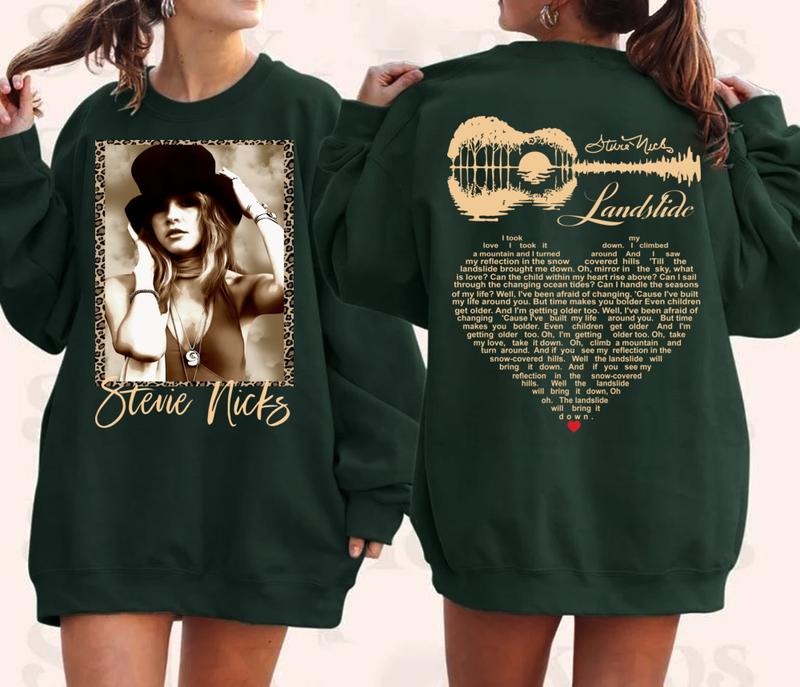 Stevie Nicks Landslide 2 sides shirt, Stevie Nicks Shirt Hoodie, Sweatshirt | GrindPrints.com