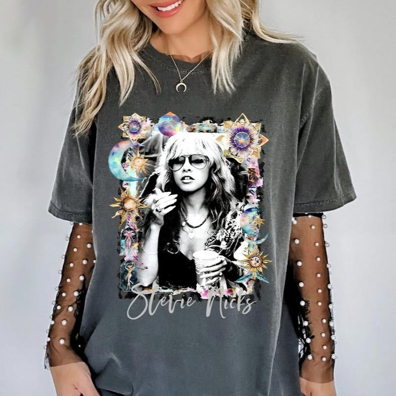 Stevie Nicks Shirt Sweatshirt Hoodie, Rock Music Shirt, Favorite Song Music Lover Gift Shirt | GrindPrints.com