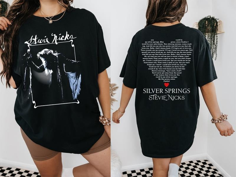 Stevie Nicks Silver Spring Shirt, Stevie Nicks Concert Tour Shirt Hoodie, Sweatshirt | GrindPrints.com