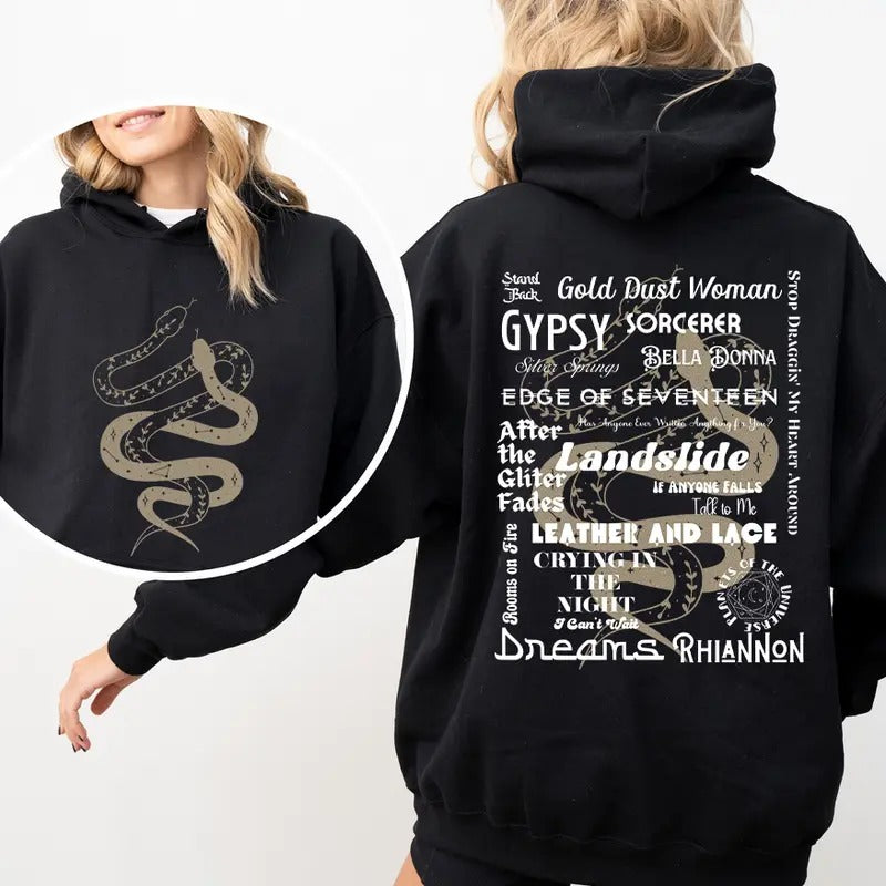 Stevie Nicks Tracklist 2 Side Shirt, Go Your Own Way Sweatshirt Hoodie, Gift for her Comfort Cotton | GrindPrints.com