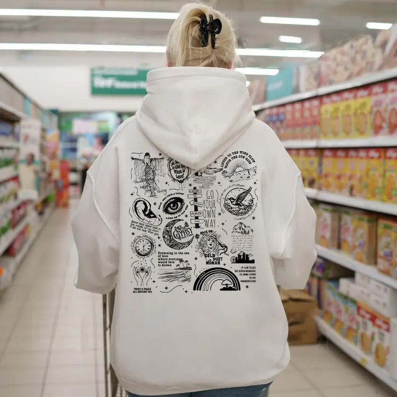 Stevie Nicks Tracklist Back Shirt Sweatshirt Hoodie, Stevie Nicks Shirt, Gifts for Her | GrindPrints.com