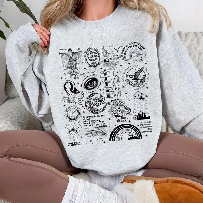 Stevie Nicks Tracklist Shirt - Sweatshirt- Hoodie, Stevie Nicks Shirt , Gift For Her | GrindPrints.com