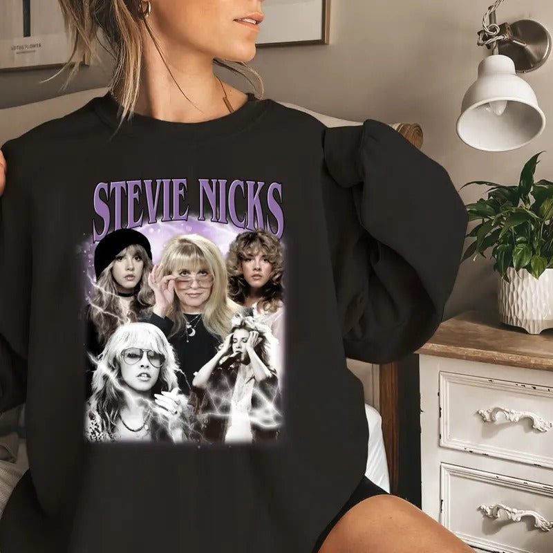 Stevie Nicks Vintage Shirt, Stevie Nicks Fan Shirt Hoodie, Sweatshirt | GrindPrints.com