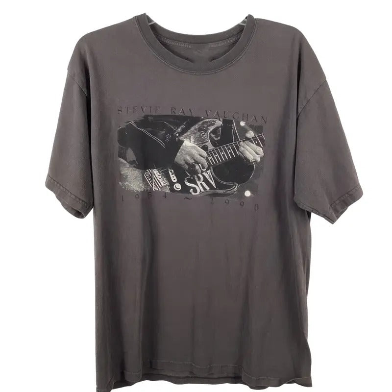 Stevie Ray Vaughan T-Shirt Collection in Charcoal Tone - Featuring 2001 Guita Hoodie, Sweatshirt | GrindPrints.com