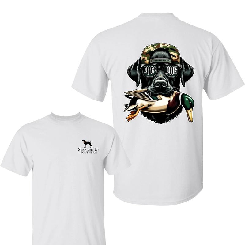 Straight Up Southern Duck Dog T-Shirt , Black Lab Hunting Graphic Tee,  Outdoor Apparel Hoodie, Sweatshirt | GrindPrints.com