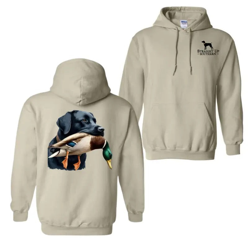 Straight Up Southern Hoodie, Mallard Duck Hunting 2 Sided Hoodie T-Shirt, Dog Friend Hoodie For Men And Women, Trendy...