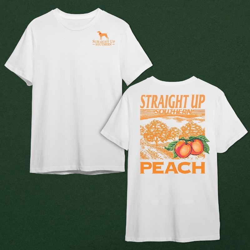 Straight Up Southern Peach Scenic T-shirt Hoodie, Sweatshirt | GrindPrints.com