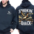 Straight Up Southern T-shirt Sweatshirt Hoodie, Classic Duck Hunting Design Featuring Bold 'Smokin' Quack' Graphics, camo...