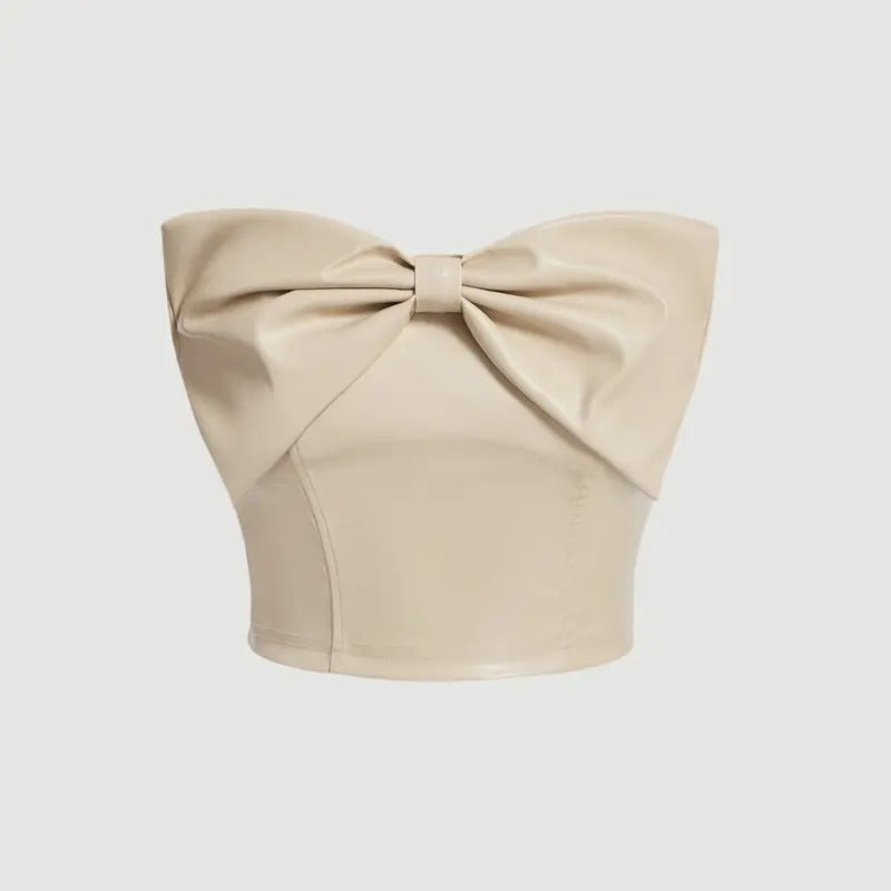 Strapless Top With Bow DecorationY2K T-Shirts, Hoodie, Sweatshirt | GrindPrints.com