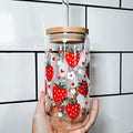 Strawberry Summer Libbey Glass Can w/ Straw T-Shirts, Hoodie, Sweatshirt | GrindPrints.com