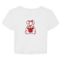Strawberry Bear Y2K Graphic Cropped T-Shirt Hoodie, Sweatshirt | GrindPrints.com
