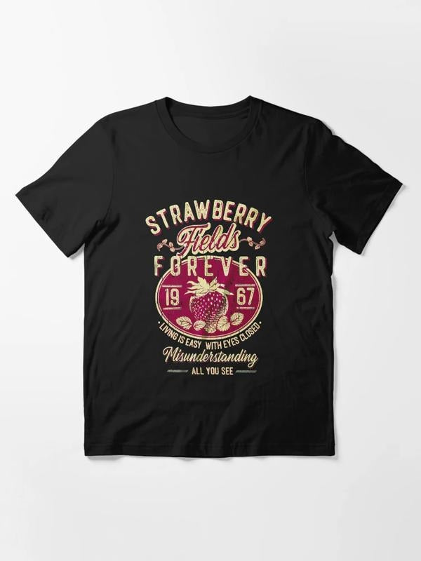 Strawberry Fields Rock Band Shirt, Old School Band Tees Hoodie, Sweatshirt | GrindPrints.com