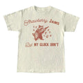 Strawberry Jams But My Glock Do Not Vintage T Shirt, Retro 90s Raccoon Shirt, Oversized Trash Panda Tee, Funny Unisex...