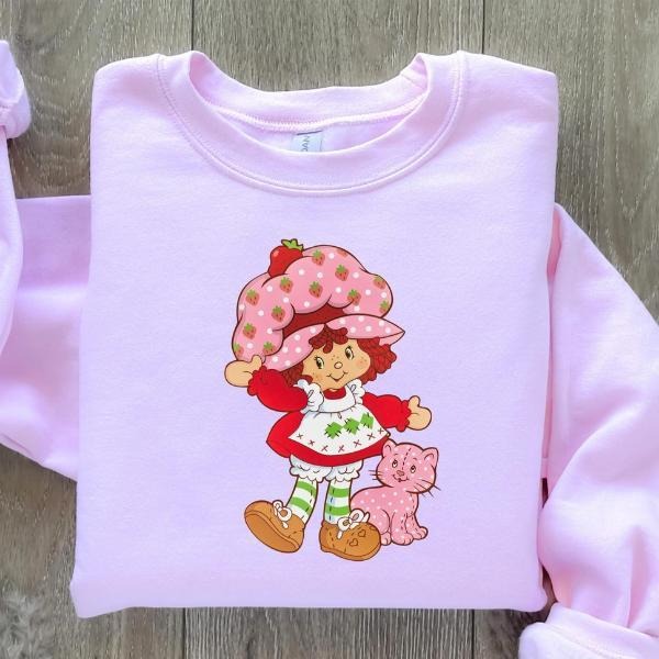 Strawberry Shortcake Sweatshirt, Strawberry Shortcakes Merch, Girly Sweatshirt T-Shirts, Hoodie | GrindPrints.com