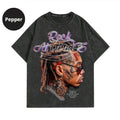 Street Life Men's Hip-Hop Printed Washed Distressed T-Shirt , Sweatshirt, Hoodie Size S- 3XL,Gift For Women Top...