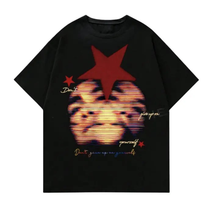 Street Life Men's Portrait Print Short Sleeve T-Shirt, Sweatshirt, Hoodie Size S- 3XL,Gift For Women Top Womenswear...