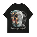 Street Life Men's Summer Casual Skull Printed Round Neck Short Sleeve T-Shirt, Sweatshirt, Hoodie Size S- 3XL,Gift For...