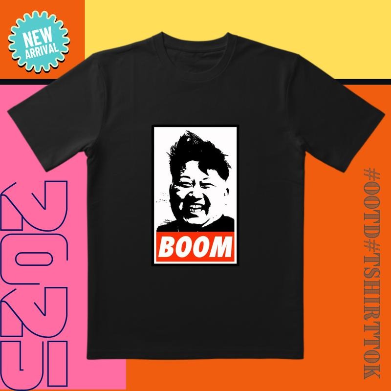 Black-White 'BOOM' Tee |    Minimalist Design |   Daily/Street Style Masterpiece Hoodie, Sweatshirt | GrindPrints.com