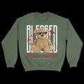 Streetwear Blessed Bear - Oversized Sweatshirt - Comfortable 100% Cotton - Graphic Sweatshirt  Menswear T-Shirts, Hoodie