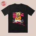 'Peachy Bear' Fleece 3D Cut & Orange White Clash All Day Date Home Streetwear T-Shirts, Hoodie, Sweatshirt