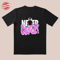 Never Give Up Tee |   Black & Pink Contrast |   Trendy All-Day Style for Date/Workout/Streetwear Hoodie, Sweatshirt