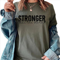 Stronger Than The Storm T-shirt, Encouragement Shirts For Women,Mental Health Shirts, Comfort  T-shirt, Women...