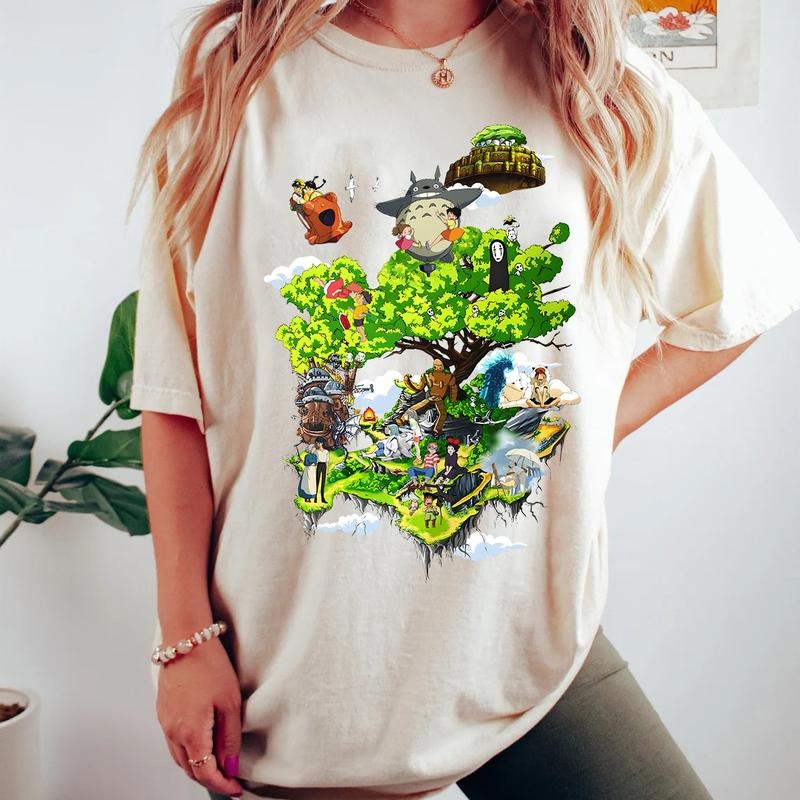 Studio Ghibli All Characters T-shirt, Sweatshirt, Hoodie, GB401 | GrindPrints.com