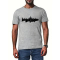 Stylish Fish & Forest Silhouette Tee - Soft & Comfortable - Perfect for Summer Adventures - Versatile Casual Men's Top
