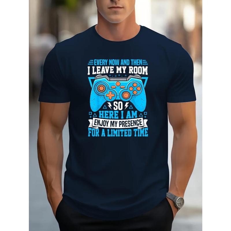 Gamer Breathable Polyester Blend Short Sleeve Crew Neck Summer Top Unique Letter Print Made USA T-Shirts, Hoodie, Sweatshirt