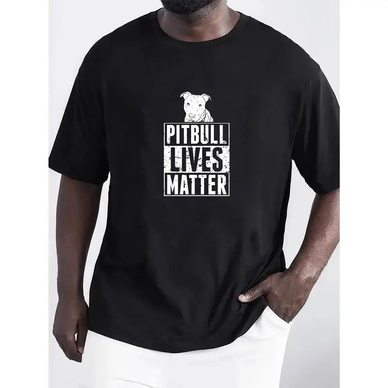 Stylish Pitbull Lives Matter Graphic Tee