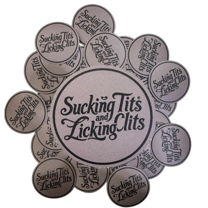 Sucking Ts and Licking Cs  Waterproof Sticker! T-Shirts, Hoodie, Sweatshirt | GrindPrints.com