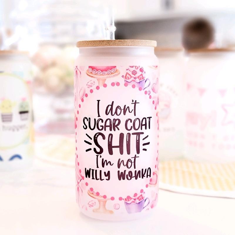 Sugar Coat Sh*t Glass Jar T-Shirts, Hoodie, Sweatshirt | GrindPrints.com