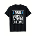 Suicide Awareness - 988 Shirt - Suicide Prevention 988 Shirt T-Shirt Made in USA Hoodie, Sweatshirt | GrindPrints.com