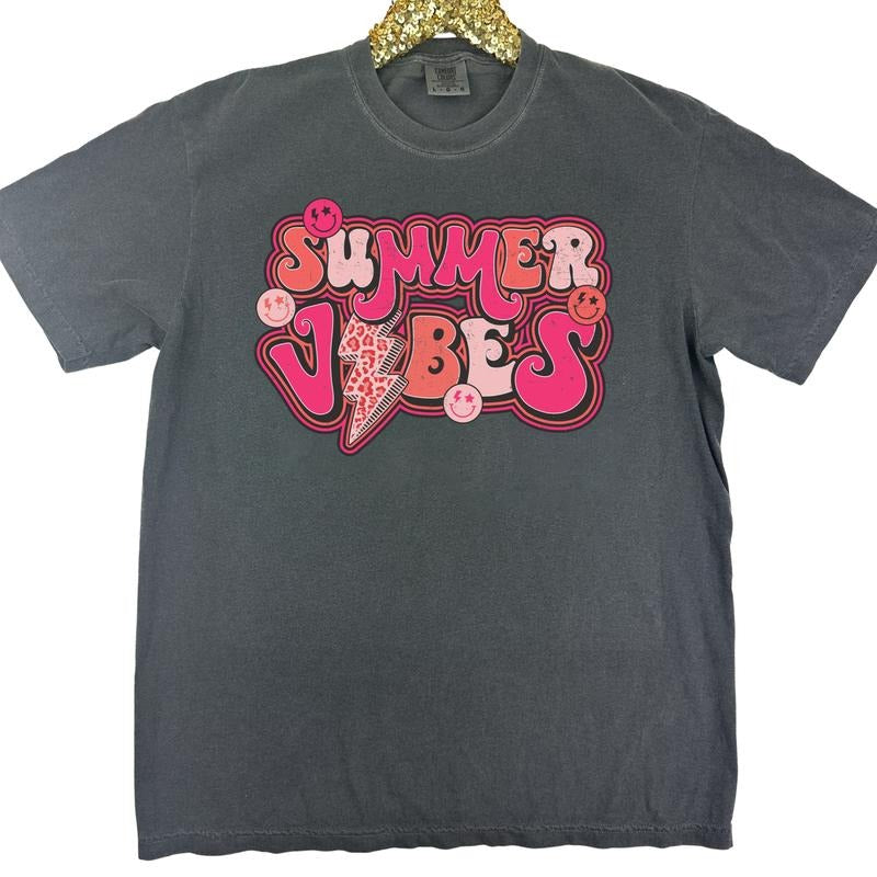 Summer  Vibes Comfort Colors T-Shirt 'NLB' Hoodie, Sweatshirt | GrindPrints.com