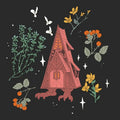 Summer Baba Yaga 8x8 inch art print T-Shirts, Hoodie, Sweatshirt | GrindPrints.com