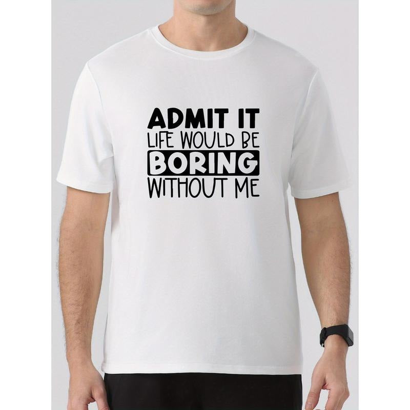 Summer Casual Comfy Crew Neck T-Shirt for Men - T-Shirts