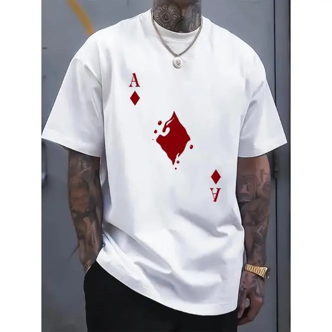 Summer Casual Short Sleeve Print Tee Shirt - T-Shirts for Men