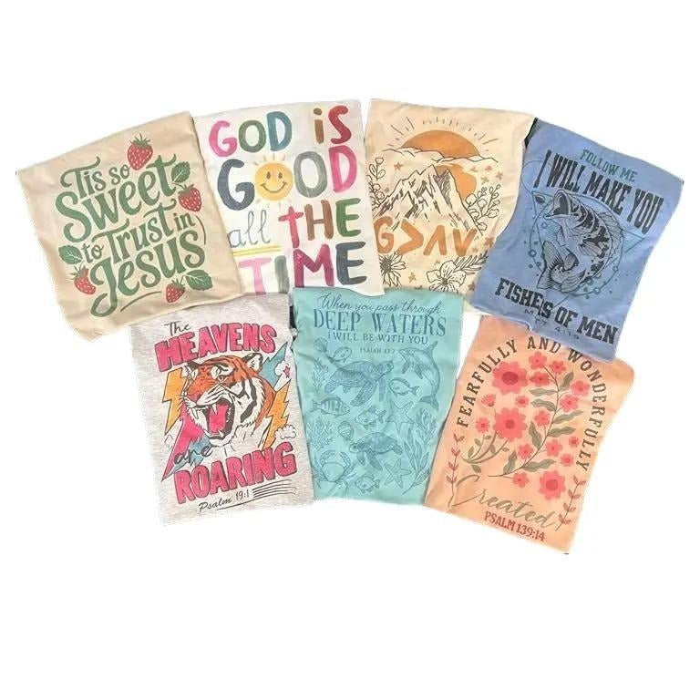 Summer Christian Tee Collection - BUY ONE OR BUY THEM ALL Christian Shirts Hoodie, Sweatshirt | GrindPrints.com